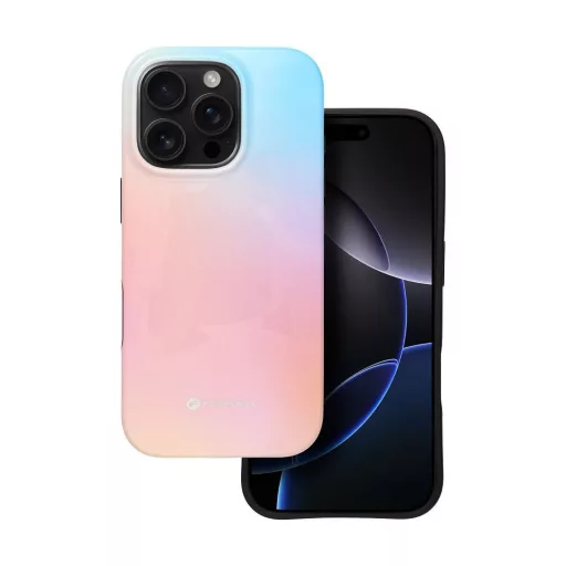 Forcell F-Protect Mirage tok iPhone 15  Magsafe kompatibilis Military Drop-Test rózsaszíny kék