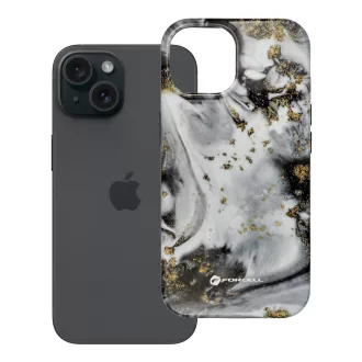   Forcell F-Protect Mirage tok iPhone 15  Magsafe kompatibilis Military Drop-Test ezüst fog