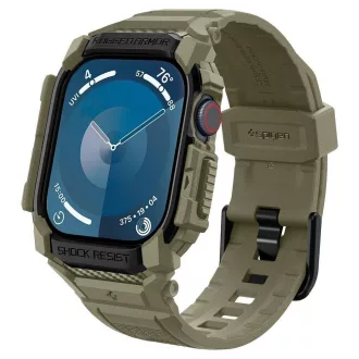   SPIGEN tok RUGGED ARMOR "PRO" szíj  APPLE Watch 10 (46 mm) vintage khaki