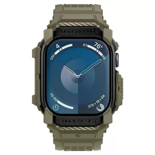 SPIGEN tok RUGGED ARMOR "PRO" szíj  APPLE Watch 10 (46 mm) vintage khaki