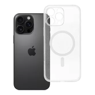   Clear Mag Cover tok iPhone 16 PRO MAX  (STR / kameravédős) Magsafe kompatibilis átlátszó glitter
