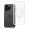 iPhone 15 PRO MAX Clear Mag Cover tok (STR / kameravédelem) – Magsafe kompatibilis – átlátszó csillámos