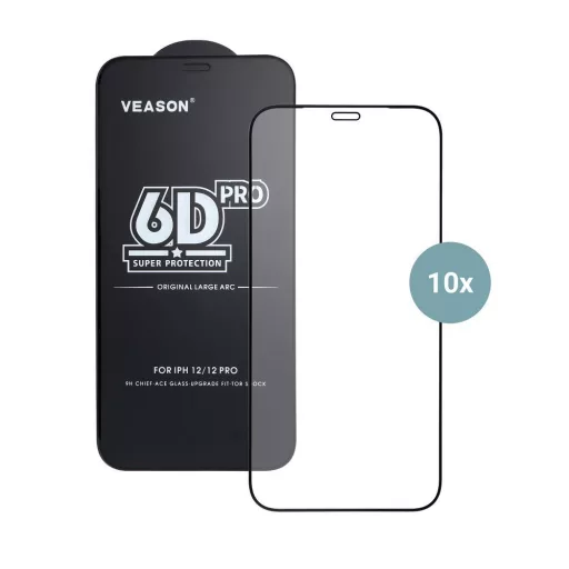 6D Pro Veason Üvegfólia (10 darabos) Xiaomi Redmi 14C fekete