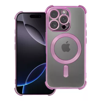   Antishock Electro ütésálló tok légpárnákkal iPhone 16 PRO Magsafe kompatibilis  lila