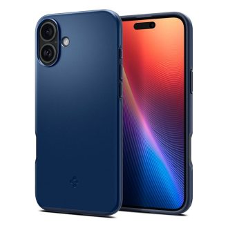   SPIGEN tok THIN FIT MAG Magsafe kompatibilis  iPhone 16 sötétkék
