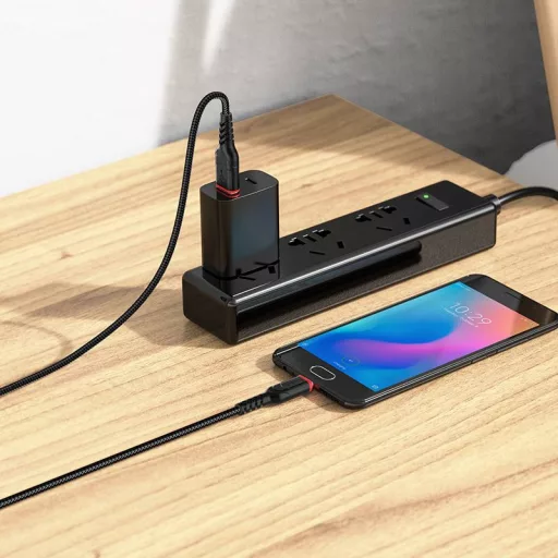 Hoco USB-A – Micro USB töltőkábel X59 2,4A 3 m fekete