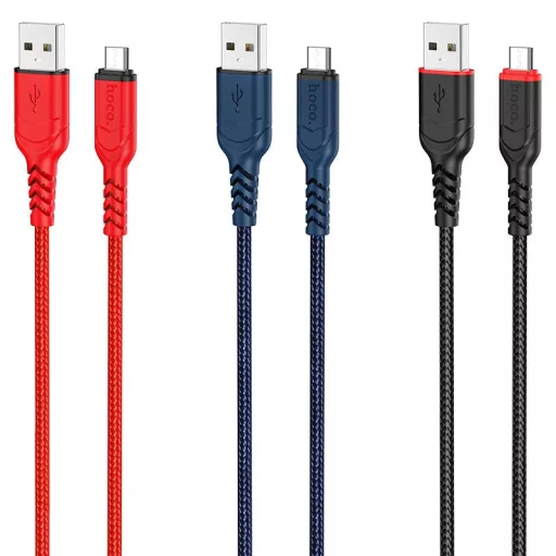 Hoco USB-A – Micro USB töltőkábel X59 2,4A 3 m fekete