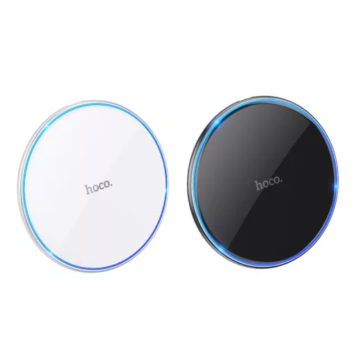 Hoco vezeték nélküli töltő világítással 2A 15W CW6 Pro fehér