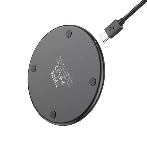 Hoco CW6 PRO vezeték nélküli töltő 2A 15W with light Fekete
