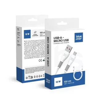   Blue Star USB-A – Micro USB töltőkábel DC99M 2A 1 m fehér