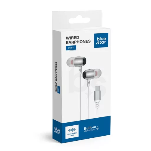 Blue Star vezetékes fülhallgató USB-C (DAC) M09C 1,2 m fehér