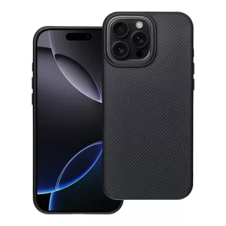   Carbon Elite Mag Cover tok iPhone 16 PRO MAX  Magsafe kompatibilis fekete