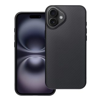   Carbon Elite Mag Cover tok iPhone 16 PLUS  Magsafe kompatibilis fekete