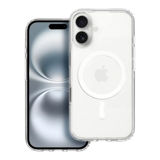   Clear Mag Cover tok iPhone 16  Elite (STR / nem sárguló anyag / kamera vezérlés gombbal) Magsafe kompatibilis átlátszó