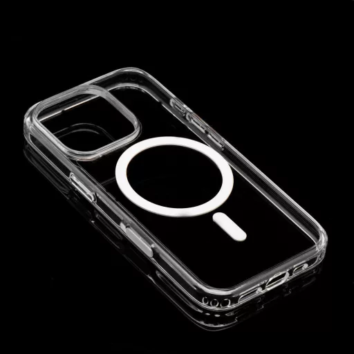Clear Mag Cover tok iPhone 16 PRO MAX  Elite (STR / nem sárguló anyag / kamera vezérlés gombbal) Magsafe kompatibilis átlátszó