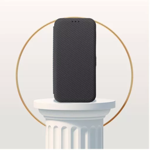 FOLIO Side Magnet Flip tok iPhone 16 PLUS fekete