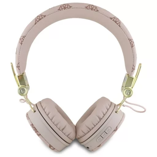 GUESS vezeték nélküli Bluetooth fejhallgató ENC GUBH70EPOSMW (PU Peony Script Round Shape) barna
