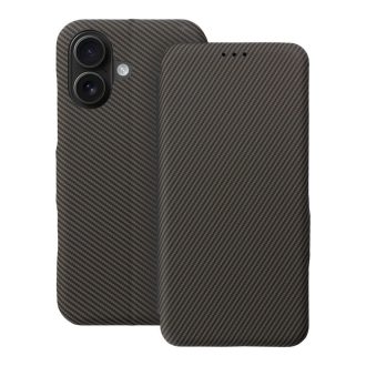 FOLIO Side Magnet Flip tok iPhone 16 barna