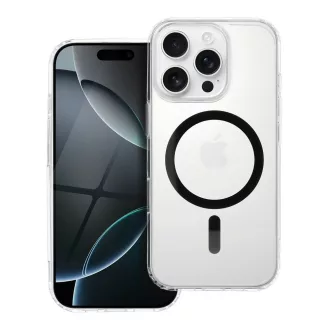   Drop Glue Colorful Ring Mag Cover tok Samsung A16 5G / A16 4G  Magsafe kompatibilis fekete