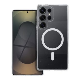   Drop Glue Colorful Ring Mag Cover tok Samsung S25 ULTRA  Magsafe kompatibilis fehér