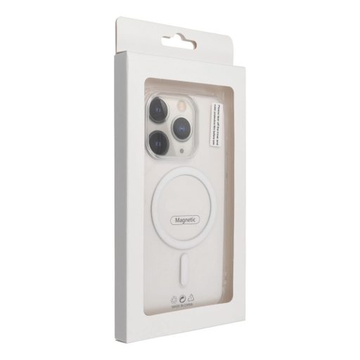 Drop Glue Colorful Ring Mag Cover tok Samsung A16 5G / A16 4G  Magsafe kompatibilis fehér