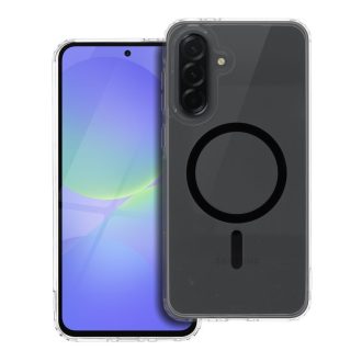   Drop Glue Colorful Ring Mag Cover tok Samsung A36  Magsafe kompatibilis fekete