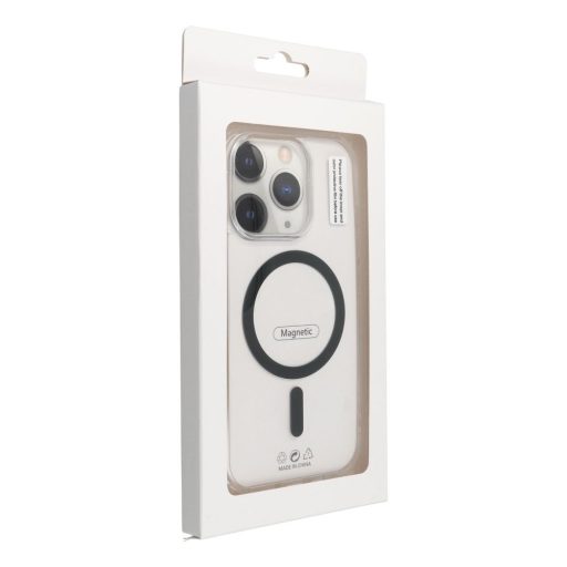 Drop Glue Colorful Ring Mag Cover tok iPhone 13 MINI  Magsafe kompatibilis fekete