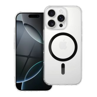   Drop Glue Colorful Ring Mag Cover tok iPhone 12 MINI  Magsafe kompatibilis fekete