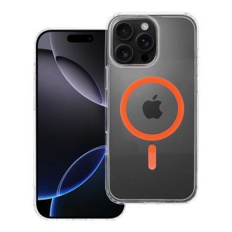   Drop Glue Colorful Ring Mag Cover tok iPhone 16 PRO MAX  Magsafe kompatibilis narancssárga
