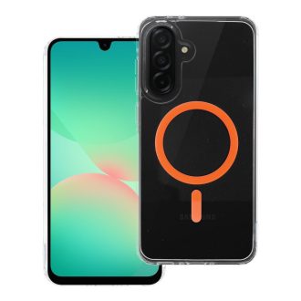   Drop Glue Colorful Ring Mag Cover tok Samsung A16 5G / A16 4G  Magsafe kompatibilis narancssárga