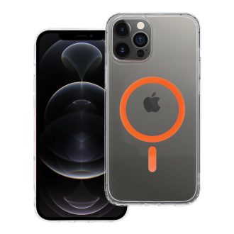   Drop Glue Colorful Ring Mag Cover tok iPhone 12 PRO MAX  Magsafe kompatibilis narancssárga