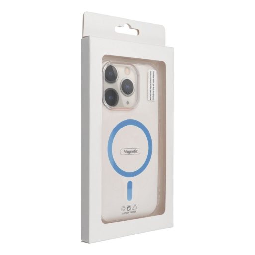 Drop Glue Colorful Ring Mag Cover tok iPhone 14 PRO  Magsafe kompatibilis világoskék