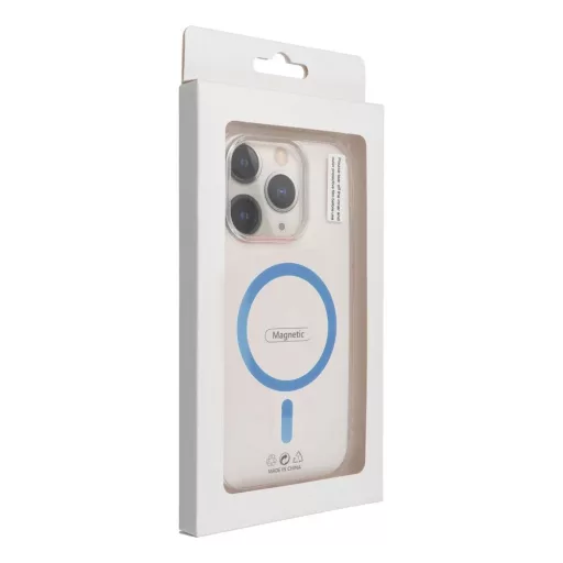 Drop Glue Colorful Ring Mag Cover tok iPhone 11  Magsafe kompatibilis világoskék