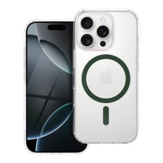   Drop Glue Colorful Ring Mag Cover tok iPhone 14 PRO MAX  Magsafe kompatibilis sötétzöld