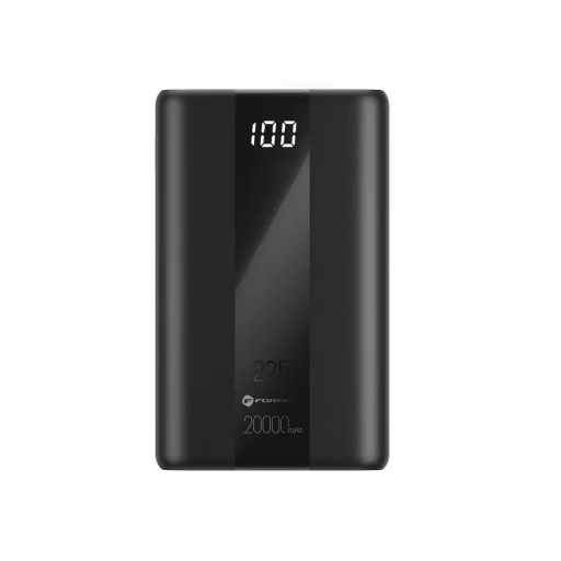 Forcell F-Energy Energo P20K2 powerbank 20000 mAh QC3.0 PD 3A 22,5W fekete