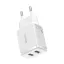 BASEUS hálózati töltő 2×USB-A 2,1A 10,5W CCXJ010202 fehér