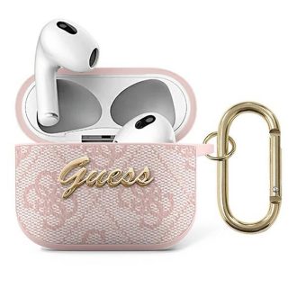   GUESS tok APPLE AirPods 3 GUA34GSMP (4G Script Metal Collection) rózsaszín