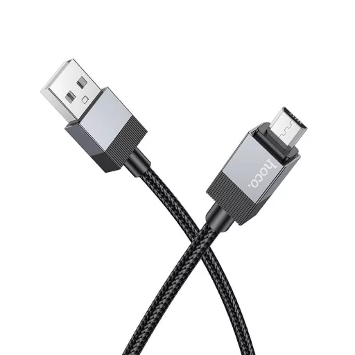 Hoco USB-A – Micro USB töltőkábel X110 2,4A 1 m fekete