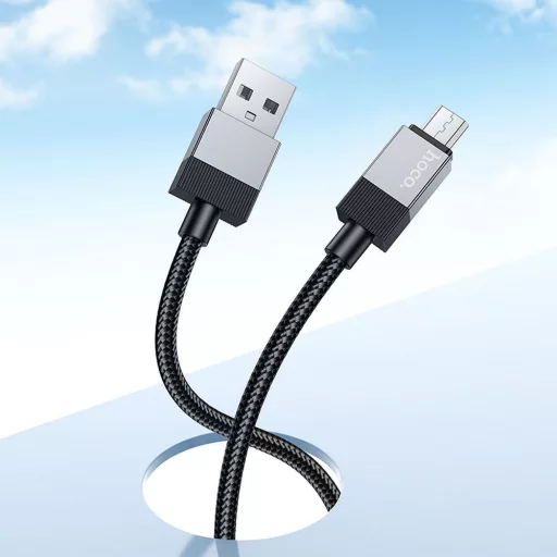 Hoco USB-A – Micro USB töltőkábel X110 2,4A 1 m fekete