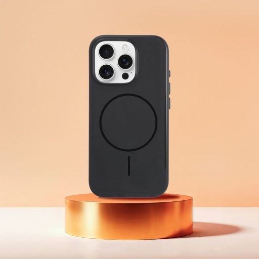 Glossy Mag Cover tok iPhone 16 PRO  Magsafe kompatibilis fekete