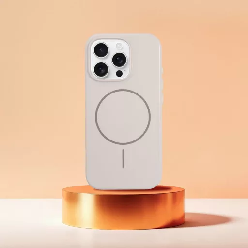 Glossy Mag Cover tok iPhone 14 PLUS  Magsafe kompatibilis fehér