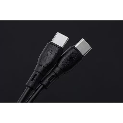 Blue Star USB-C – USB-C töltőkábel ECO PJ73-13-3 3A 60W 1 m fekete