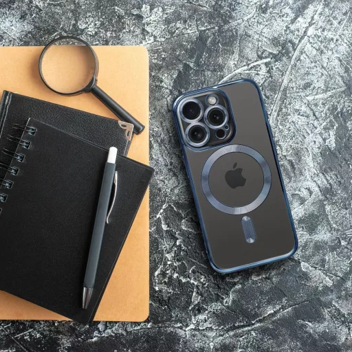 Electro Mag Cover tok Samsung A56  Magsafe kompatibilis titanium kék