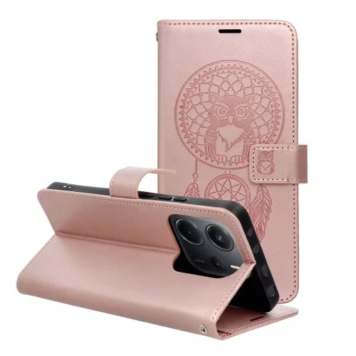 Mezzo Flip tok XIAOMI Redmi Note 14 PRO 5G / 14 PRO PLUS 5G dreamcatcher rozéarany