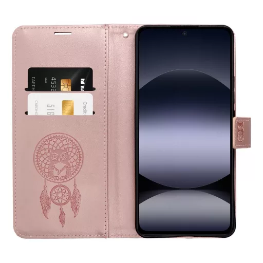 Mezzo Flip tok XIAOMI Redmi Note 14 PRO 5G / 14 PRO PLUS 5G dreamcatcher rozéarany