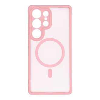   Full Matte Mag Cover tok Samsung S24 FE  Magsafe kompatibilis rózsaszín