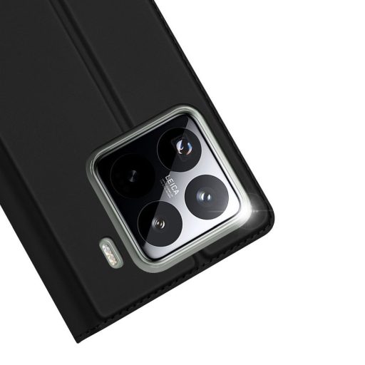 DUX DUCIS Flip tok kártyatartóval SKIN PRO  XIAOMI 15 Pro fekete