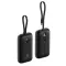Veger powerbank K1 W1188 PD QC3.0 35W 10000 mAh beépített USB-C / Lightning kábelekkel fekete
