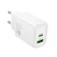Hoco hálózati töltő USB-A + USB-C QC3.0 PD 3A 20W N61 fehér