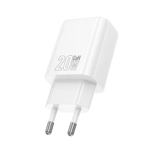 Hoco hálózati töltő USB-A + USB-C QC3.0 PD 3A 20W N61 fehér